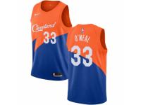 Men Nike Cleveland Cavaliers #33 Shaquille ONeal Blue NBA Jersey - City Edition