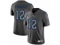 Men Nike Dallas Cowboys #12 Roger Staubach Gray Static Vapor Untouchable Game NFL Jersey