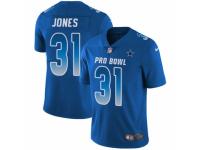 Men Nike Dallas Cowboys #31 Byron Jones Limited Royal Blue NFC 2019 Pro Bowl NFL Jersey