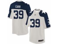 Men Nike Dallas Cowboys #39 Brandon Carr Limited White Throwback Alternate NFL Jersey