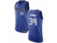Men Nike Dallas Mavericks #34 Devin Harris Royal Blue Road NBA Jersey - Icon Edition
