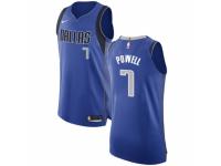Men Nike Dallas Mavericks #7 Dwight Powell Royal Blue NBA Jersey - Icon Edition