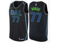 Men Nike Dallas Mavericks #77 Luka Doncic Black NBA Jersey - City Edition
