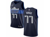 Men Nike Dallas Mavericks #77 Luka Doncic Navy Blue NBA Jersey Statement Edition