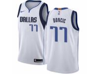 Men Nike Dallas Mavericks #77 Luka Doncic White NBA Jersey - Association Edition