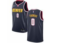 Men Nike Denver Nuggets #0 Isaiah Thomas Navy Blue NBA Jersey - Icon Edition