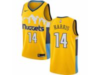 Men Nike Denver Nuggets #14 Gary Harris  Gold Alternate NBA Jersey Statement Edition