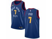 Men Nike Denver Nuggets #7 Trey Lyles Light Blue Alternate NBA Jersey Statement Edition