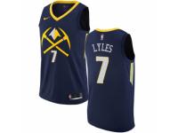Men Nike Denver Nuggets #7 Trey Lyles Navy Blue NBA Jersey - City Edition