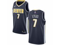 Men Nike Denver Nuggets #7 Trey Lyles Navy Blue Road NBA Jersey - Icon Edition