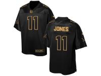 Men Nike Detroit Lions #11 Marvin Jones Jr Pro Line Black Gold Collection Jersey