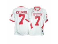 Men Nike Houston Cougars #7 Case Keenum White With C-USA Patch Authentic NCAA Jersey