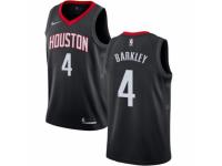 Men Nike Houston Rockets #4 Charles Barkley  Black Alternate NBA Jersey Statement Edition