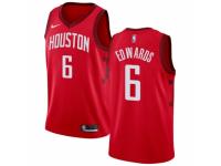 Men Nike Houston Rockets #6 Vincent Edwards Red  Jersey - Earned Edition
