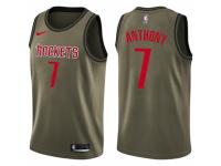 Men Nike Houston Rockets #7 Carmelo Anthony Swingman Green Salute to Service NBA Jersey