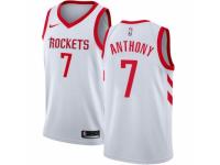 Men Nike Houston Rockets #7 Carmelo Anthony White NBA Jersey - Association Edition