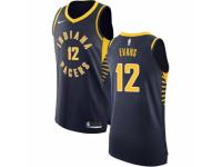 Men Nike Indiana Pacers #12 Tyreke Evans Navy Blue NBA Jersey - Icon Edition