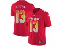 Men Nike Indianapolis Colts #13 T.Y. Hilton Limited Red 2018 Pro Bowl NFL Jersey