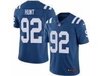 Men Nike Indianapolis Colts #92 Margus Hunt Royal Blue Team Color Vapor Untouchable Limited Player NFL Jersey