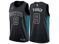 Men Nike Jordan Charlotte Hornets #9 Tony Parker Black NBA Jersey - City Edition