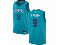 Men Nike Jordan Charlotte Hornets #9 Tony Parker Teal NBA Jersey - Icon Edition