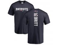 Men Nike Kenny Britt Navy Blue Backer - NFL New England Patriots #88 T-Shirt
