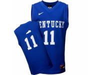 Men Nike Kentucky Wildcats #11 John Wall Royal Blue Basketball Authentic NCAA Jersey