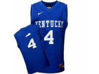 Men Nike Kentucky Wildcats #4 Rajon Rondo Royal Blue Basketball Authentic NCAA Jersey