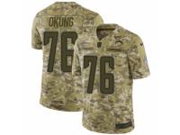 Men Nike Los Angeles Chargers #76 Russell Okung Limited Camo 2018 Salute to Service NFL Jersey