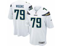 Men Nike Los Angeles Chargers #79 Kenny Wiggins Game White NFL Jersey