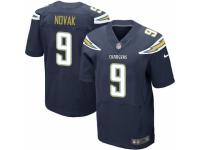 Men Nike Los Angeles Chargers #9 Nick Novak Elite Navy Blue Team Color NFL Jersey