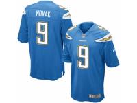 Men Nike Los Angeles Chargers #9 Nick Novak Game Electric Blue Alternate NFL Jersey