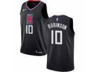 Men Nike Los Angeles Clippers #10 Jerome Robinson Black NBA Jersey Statement Edition