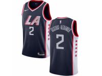 Men Nike Los Angeles Clippers #2 Shai Gilgeous-Alexander Navy Blue NBA Jersey - City Edition