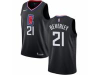 Men Nike Los Angeles Clippers #21 Patrick Beverley  Black Alternate NBA Jersey Statement Edition