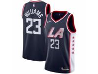 Men Nike Los Angeles Clippers #23 Louis Williams Navy Blue NBA Jersey - City Edition