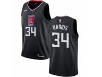 Men Nike Los Angeles Clippers #34 Tobias Harris  Black Alternate NBA Jersey Statement Edition