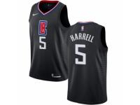Men Nike Los Angeles Clippers #5 Montrezl Harrell Black NBA Jersey Statement Edition