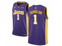 Men Nike Los Angeles Lakers #1 Kentavious Caldwell-Pope Purple NBA Jersey - Statement Edition