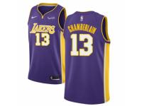 Men Nike Los Angeles Lakers #13 Wilt Chamberlain Purple NBA Jersey - Statement Edition