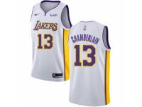 Men Nike Los Angeles Lakers #13 Wilt Chamberlain  White NBA Jersey - Association Edition