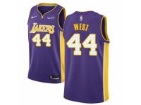 Men Nike Los Angeles Lakers #44 Jerry West Purple NBA Jersey - Statement Edition