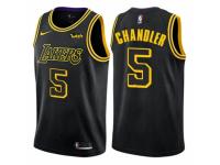 Men Nike Los Angeles Lakers #5 Tyson Chandler Black City Edition NBA Jersey