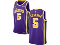 Men Nike Los Angeles Lakers #5 Tyson Chandler Purple NBA Jersey - Statement Edition