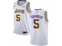 Men Nike Los Angeles Lakers #5 Tyson Chandler White NBA Jersey - Association Edition