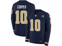 Men Nike Los Angeles Rams #10 Pharoh Cooper Limited Navy Blue Therma Long Sleeve NFL Jersey
