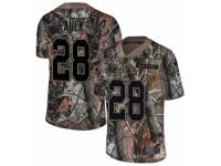 Men Nike Los Angeles Rams #28 Marshall Faulk Camo Rush Realtree Limited NFL Jersey