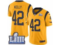 Men Nike Los Angeles Rams #42 John Kelly Limited Gold Rush Vapor Untouchable Super Bowl LIII Bound NFL Jersey