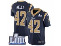 Men Nike Los Angeles Rams #42 John Kelly Navy Blue Team Color Vapor Untouchable Limited Player Super Bowl LIII Bound NFL Jersey