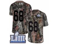Men Nike Los Angeles Rams #68 Jamon Brown Camo Rush Realtree Limited Super Bowl LIII Bound NFL Jersey